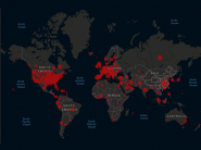 La mappa del mondo aggiornata del coronavirus Covid-19